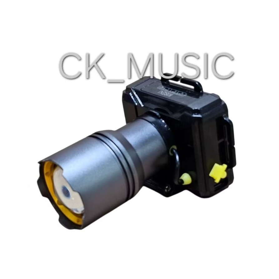 KISEKI Senter Kepala Zoom CK-ZOOM 11DL 250Watt Dua Cahaya putih+kuning ,Berdaya Baterai 2x2600mAh & 