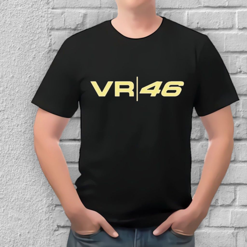 Kaos Distro Tshirt Baju Pakaian Cowok Laki Laki Pria Dewasa Keren Tim Team VR 46 Valentino Rossi Mot