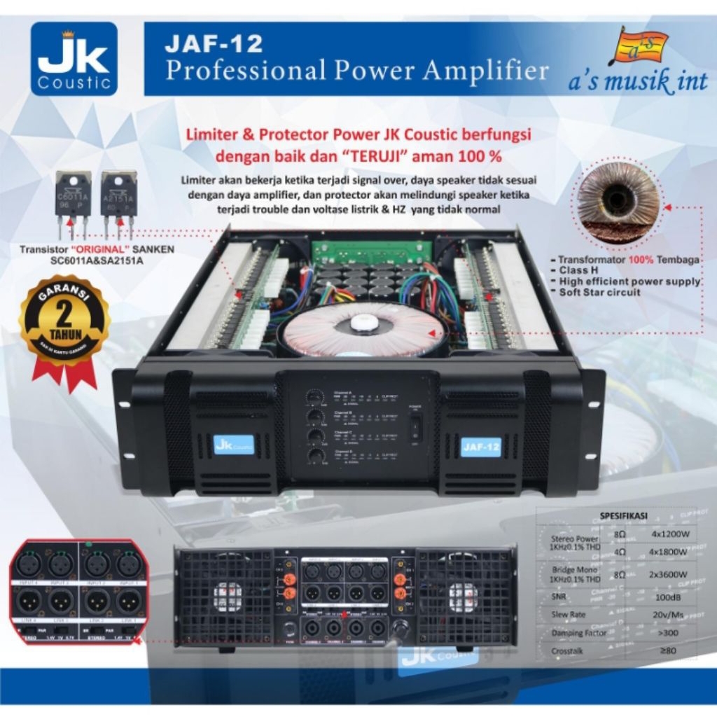 power JK coustic type JAF 12