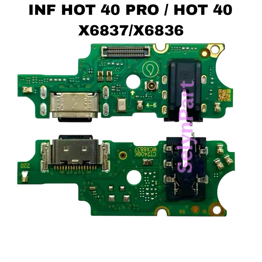 PAPAN CAS / PCB CAS / CONECTOR CAS HP INFINIX HOT 40 PRO / HOT 40 (X6837/X6836)