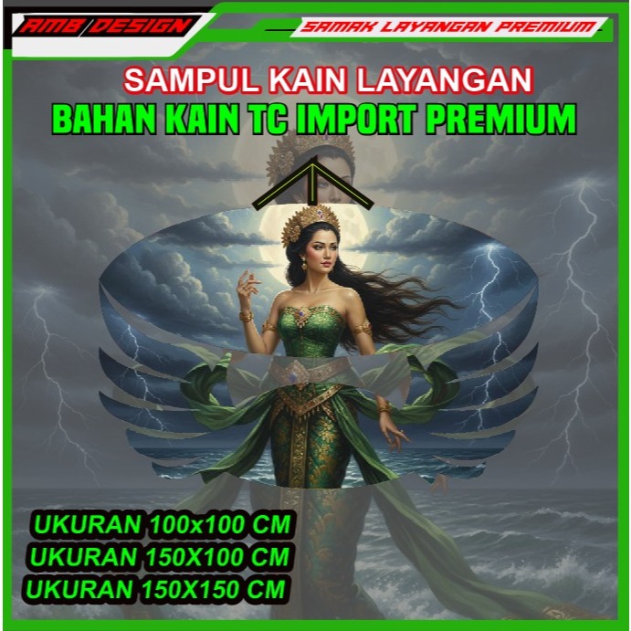 AMB - SAMAK LAYANGAN | NYI RORO KIDUL | BAHAN KAIN TC IMPORT LAYANG LAYANG