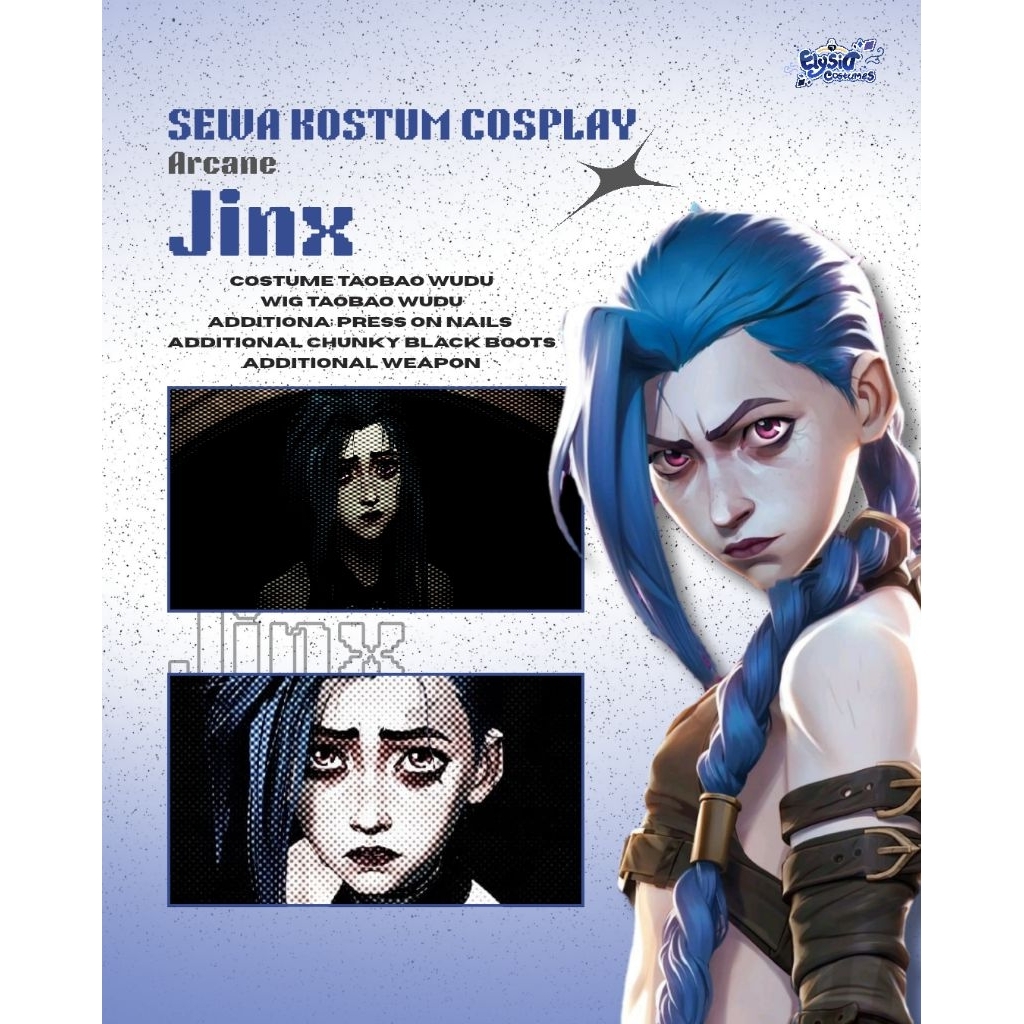 [RENTAL COSPLAY] Jinx - Arcane League of Legends