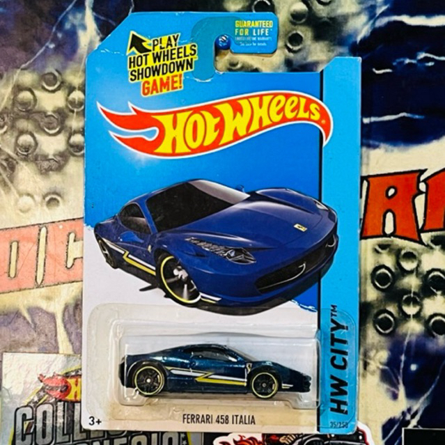 DIECAST HOT WHEELS FERRARI 458 ITALIA COLLECTOR
