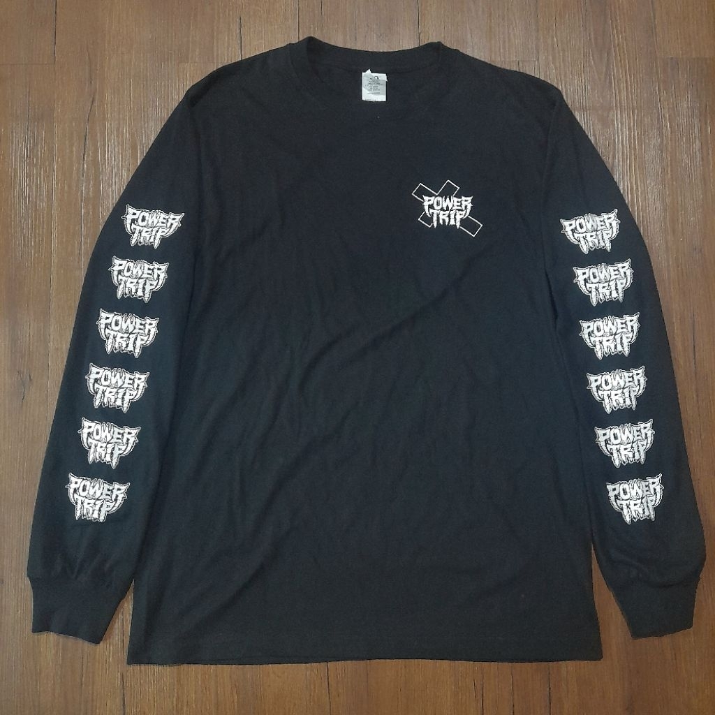 Long Sleeve POWER TRIP Cross /kaos band/kaos musik/bootleg