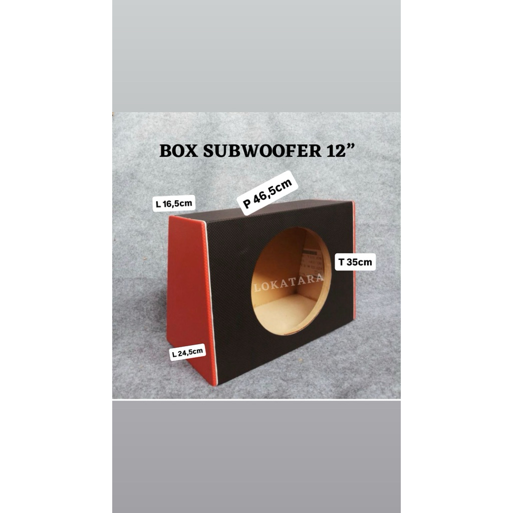 Box Subwoofer 12 inch (BOX AVANZA)