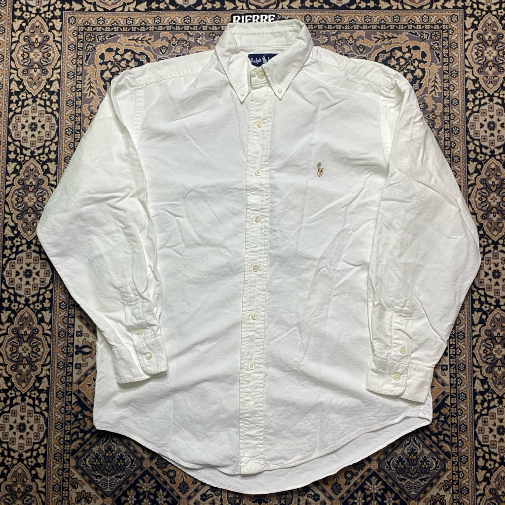 white polo ralph lauren shirt