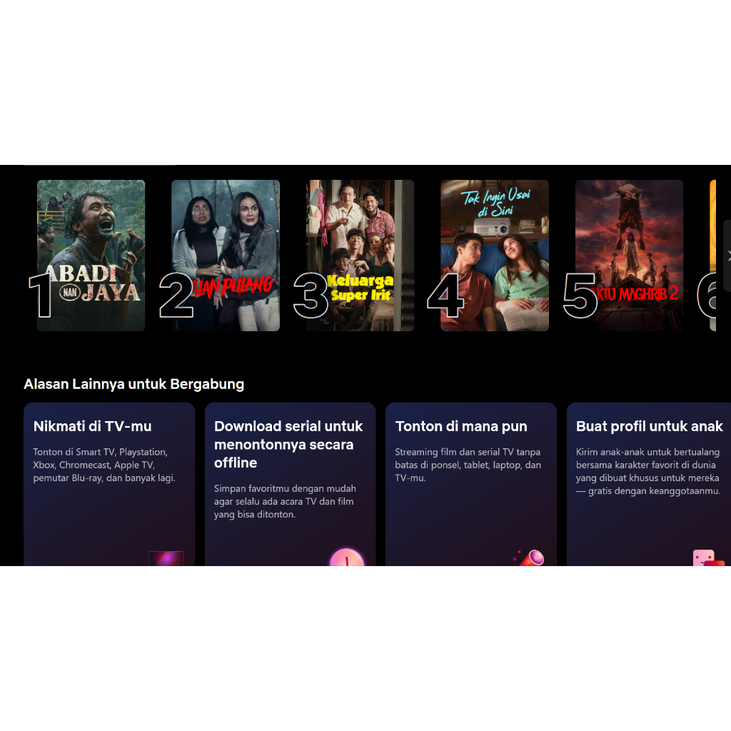 Netflix Murah 1-3 Bulan 4K UHD Fullgaransi