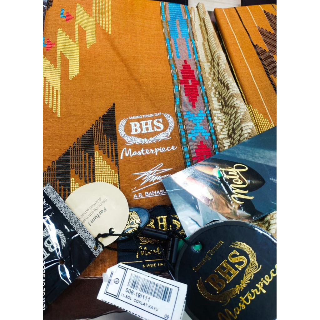 BHS MASTERPIECE SGL LAWAS GOLD MESRES SPUNSILK COKLAT KAYU