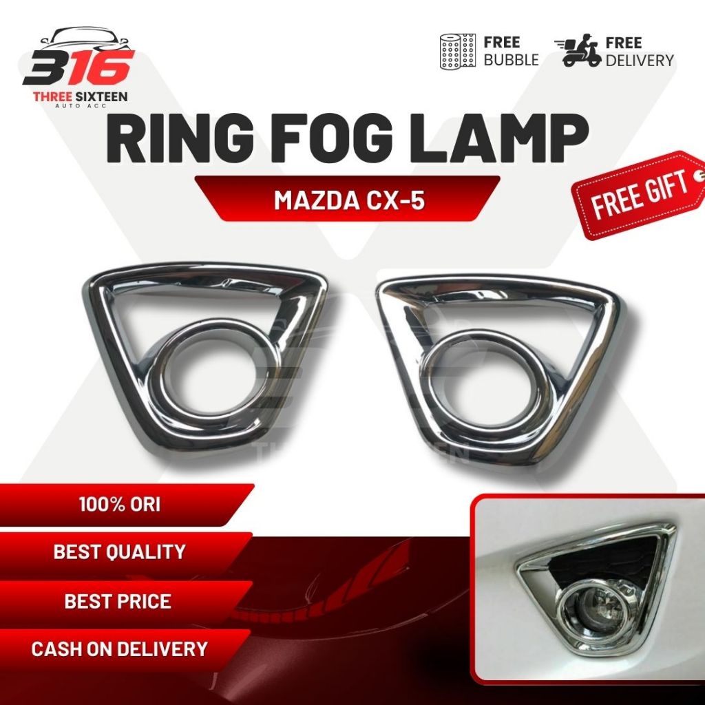 Cover Ring Foglamp CX 5 Mazda / Cover Lampu Fog Lamp Mazda CX 5