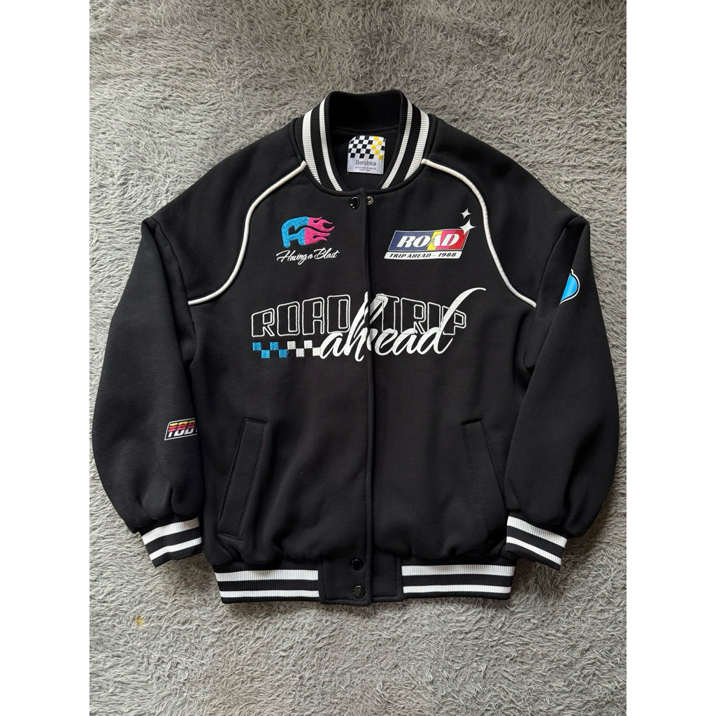 bershka baseball varsity