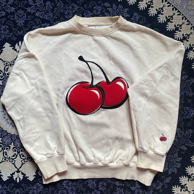 CREWNECK BRAND KIRSH BIG LOGO CHERRY