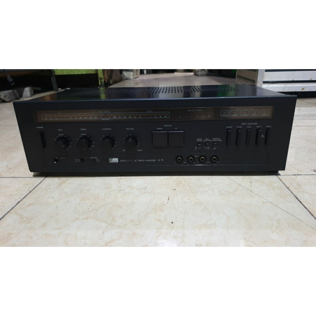 power amplifier vintage SANSUI A-9 made in japan stereo intergrated second bekas normal siap pakai