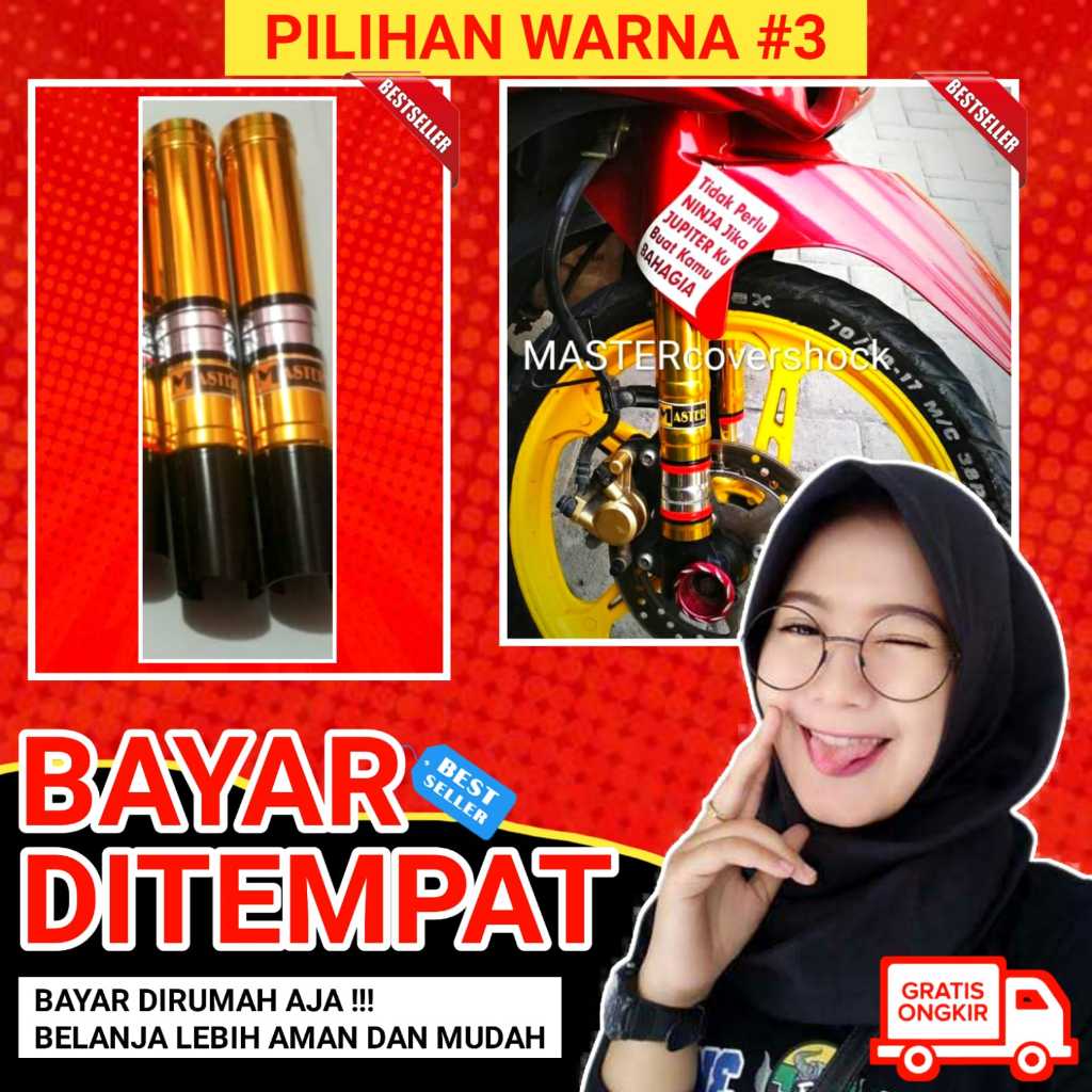 Master Cover Shock Sok Skok Depan Revo Blade Fit Absolute X Lama 110 125 New Depan