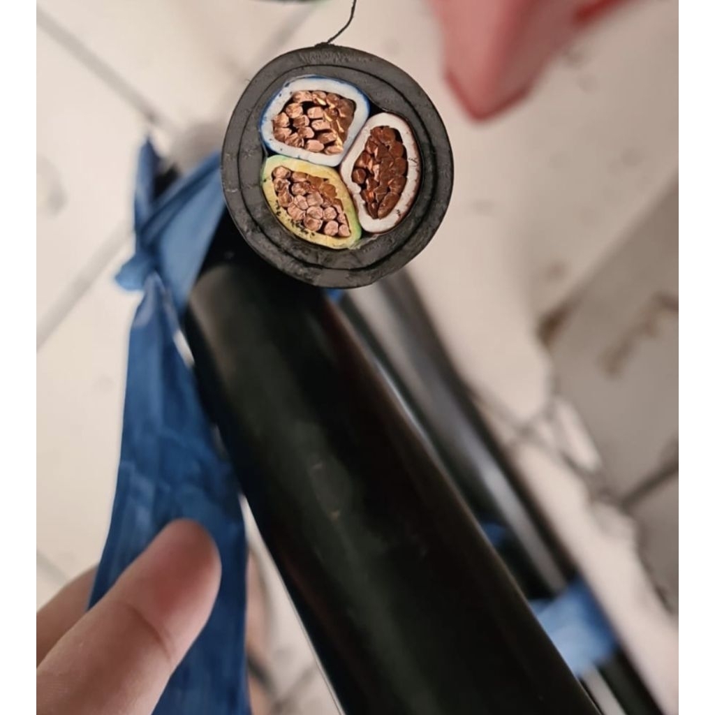Kabel NYY 3x50 mm2 Supreme Kabel Listril NYY Kawat Tunggal 3 x 50 mm2 SUPREME HITAM