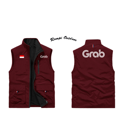 Rompi Grab | Jaket Grab | Jaket Rompi Grab Original