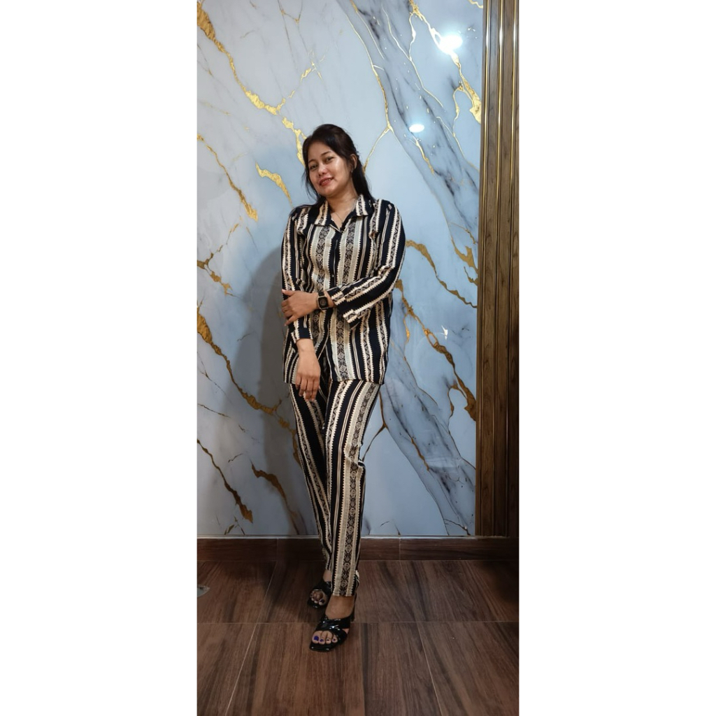 setelan celana batik motif etnic