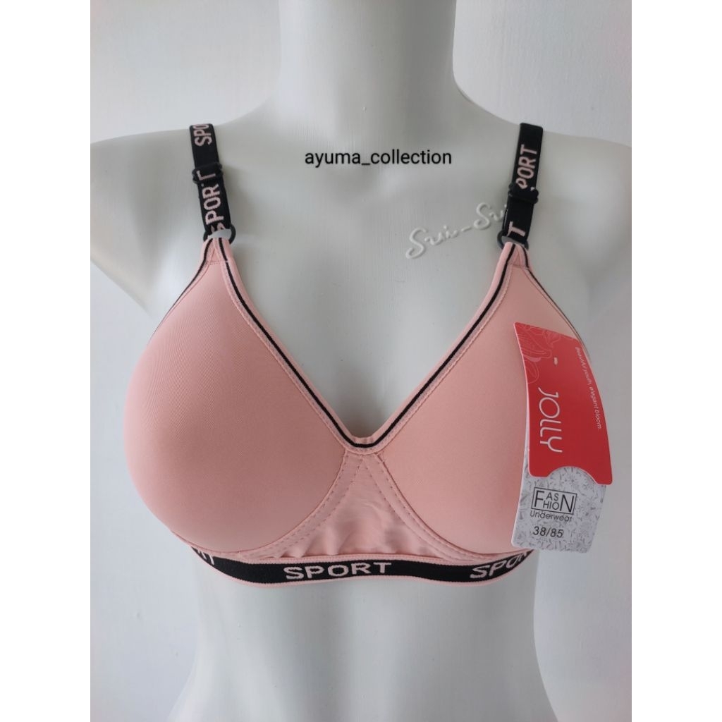 BH SPORT MURAH TANPA KAWAT MERK JOLLY / BRA PROMO CANTIK