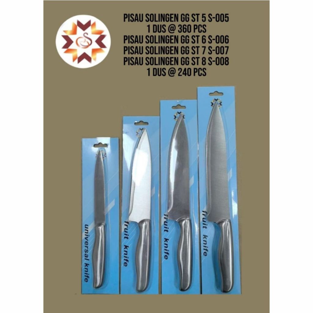 Pisau Sayur Stainless Tebal /Pisau Dapur Tajam