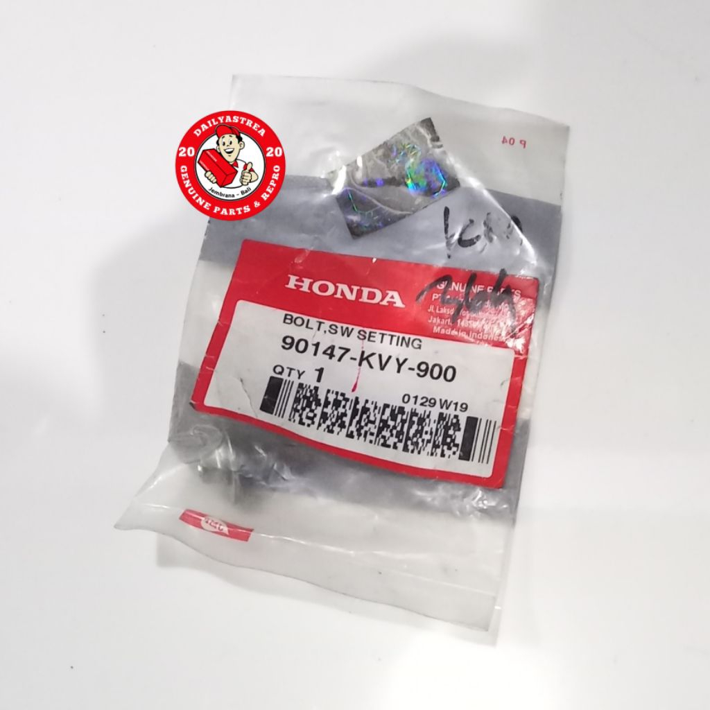 BAUT BOLT SWITCH SETTING STANDAR SAMPING HONDA BEAT KARBURATOR KARBU ORIGINAL ORI 90147-KVY-900