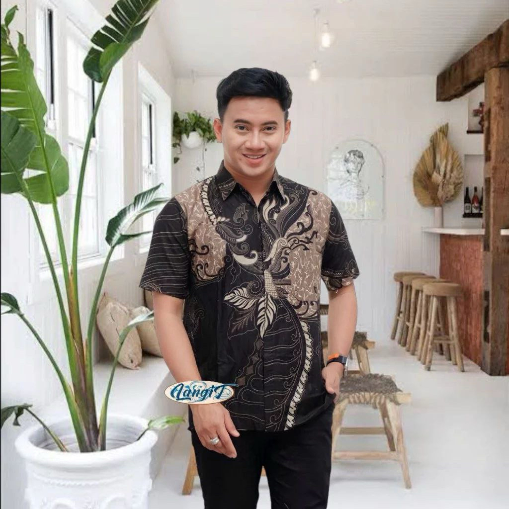 KEMEJA ATASAN BATIK SANGKURIANG HITAM