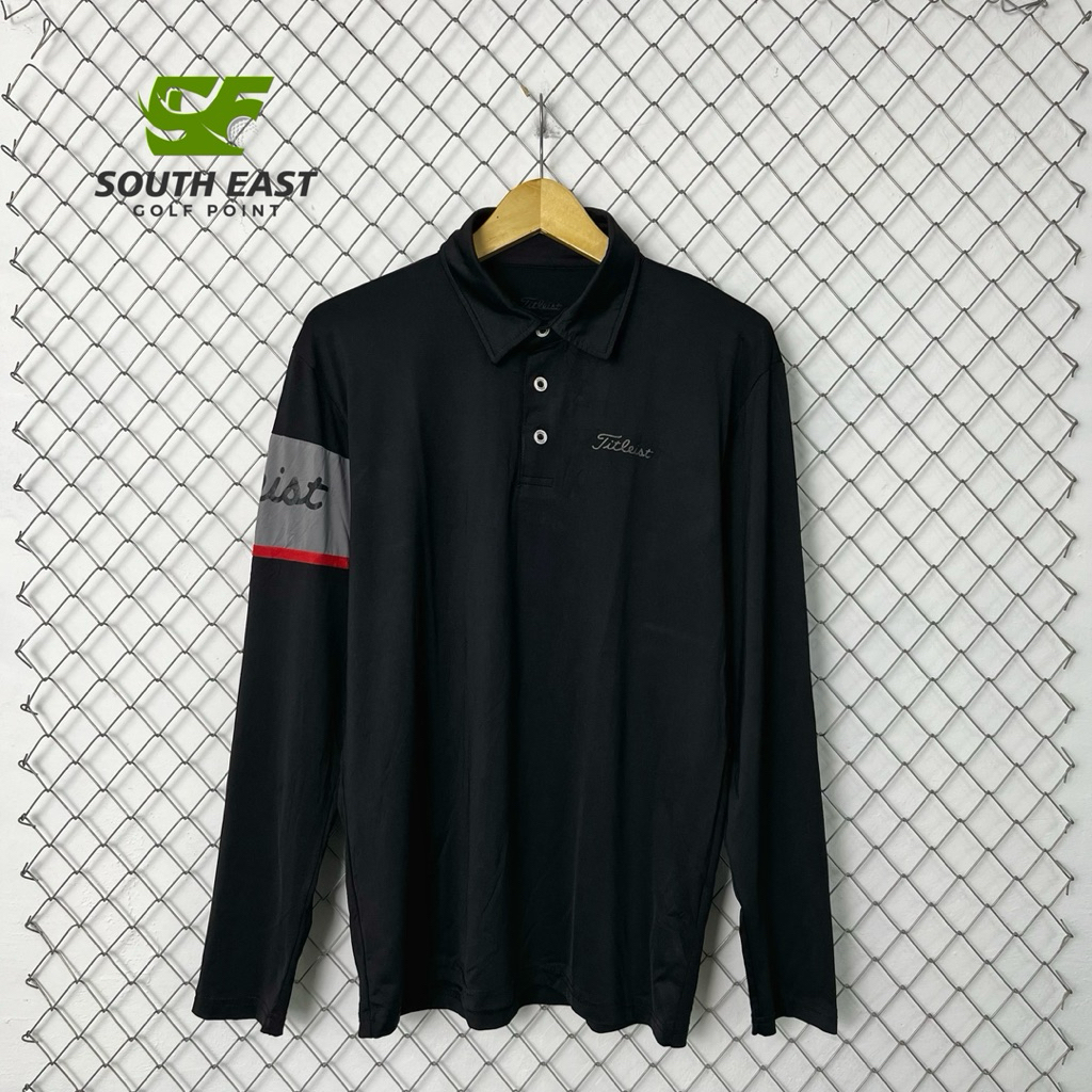 Titleist Golf Polo Shirt Black - Kaos Polo Golf by Titleist