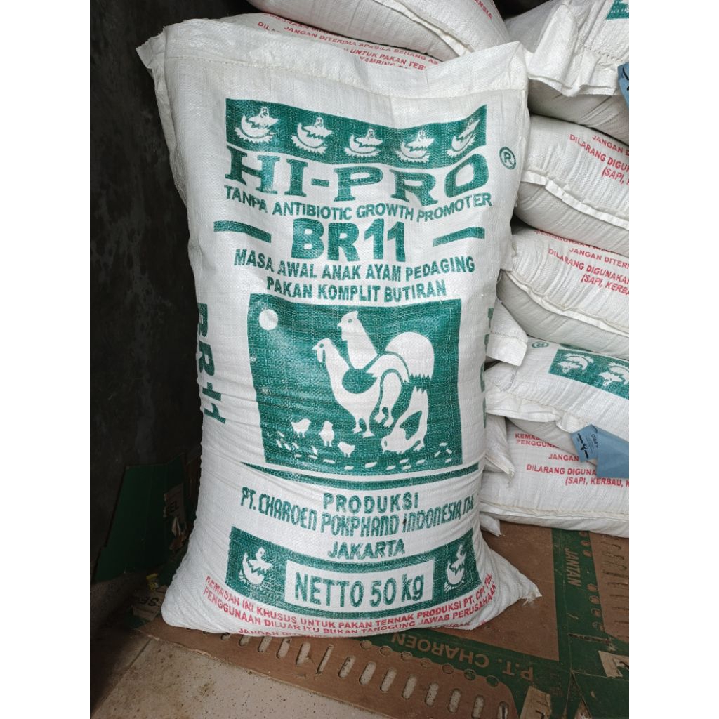 PAKAN AYAM HI-PRO-VITE, BR11 STARTER UMUR 1-21 HARI, PROTEIN TINGGI 21%