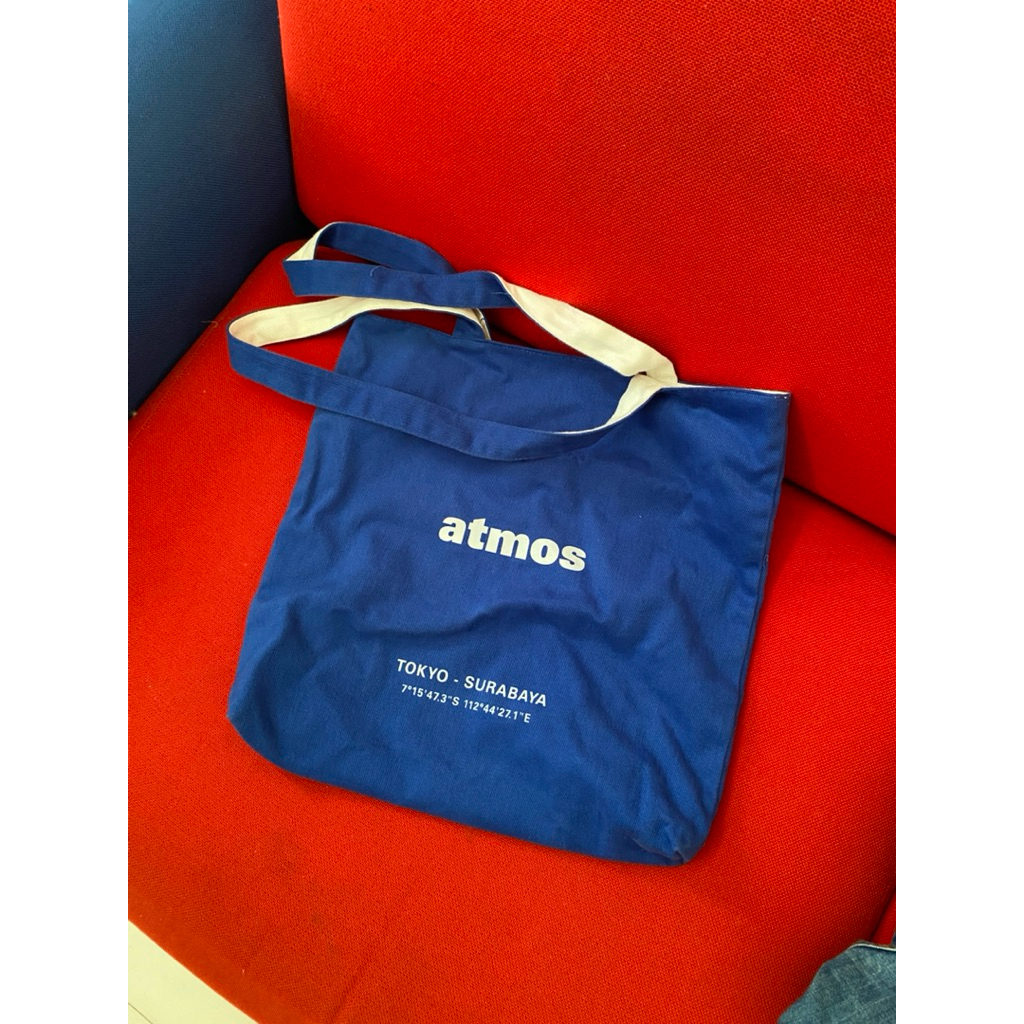 Totebag atmos surabaya store opening x Dwiky KA