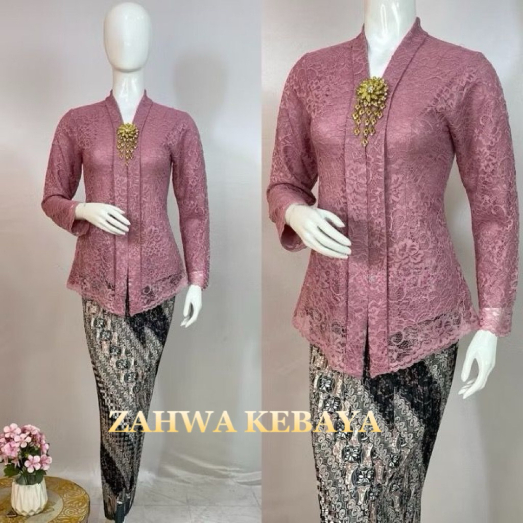 ZAHWA KEBAYA - Kebaya Set Pakaian Wanita // Kebaya Kartini Modern Kebaya Bali // Kebaya Set Floy