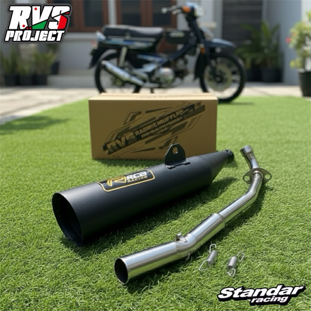 Knalpot TSUKIGI RCB Racing Standar Supra x 125 Karisma Revo absolute Revo fit Blade 125 Shogun 125 S