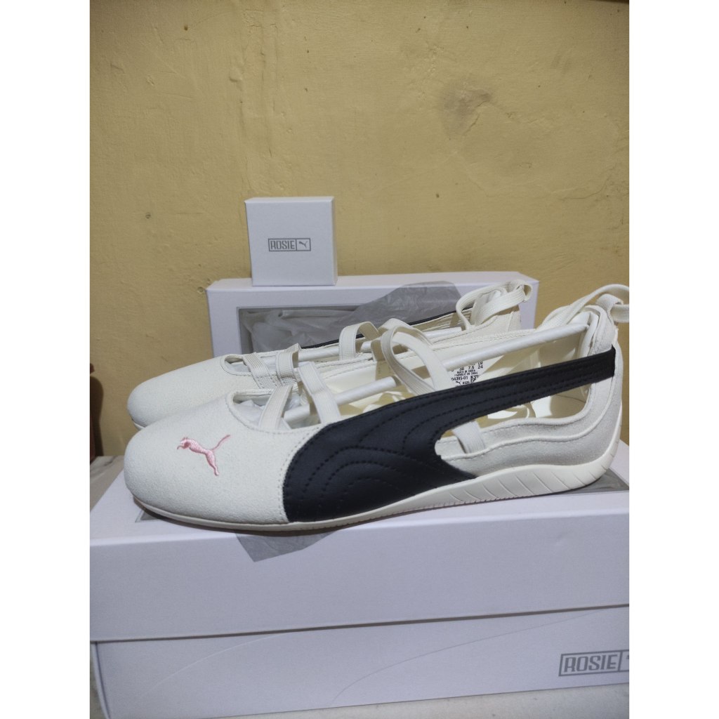 ROSE x Puma Speedcat Ballet SD Women Shoes Warm White Black Frosty Pink Original
