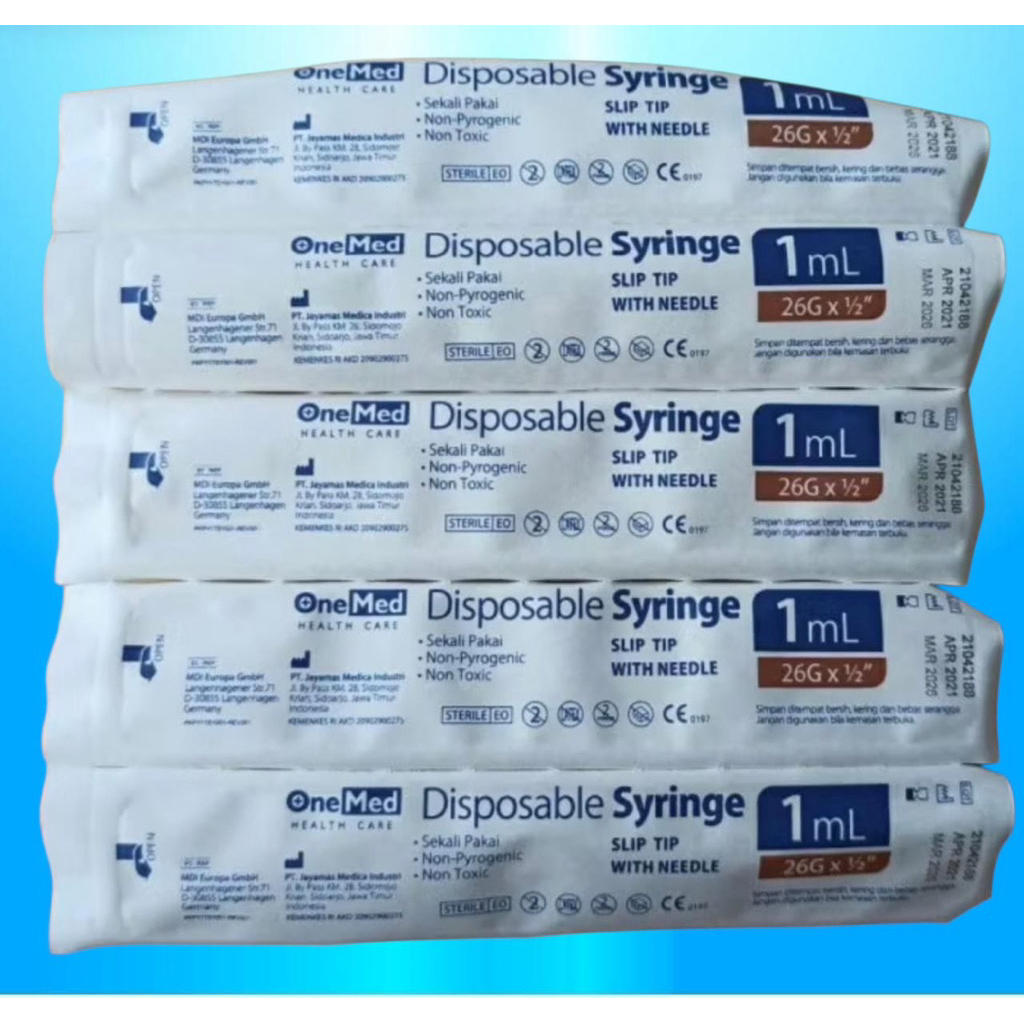 Spuit 1cc 1 cc 1ml Tuberculin Onemed Box