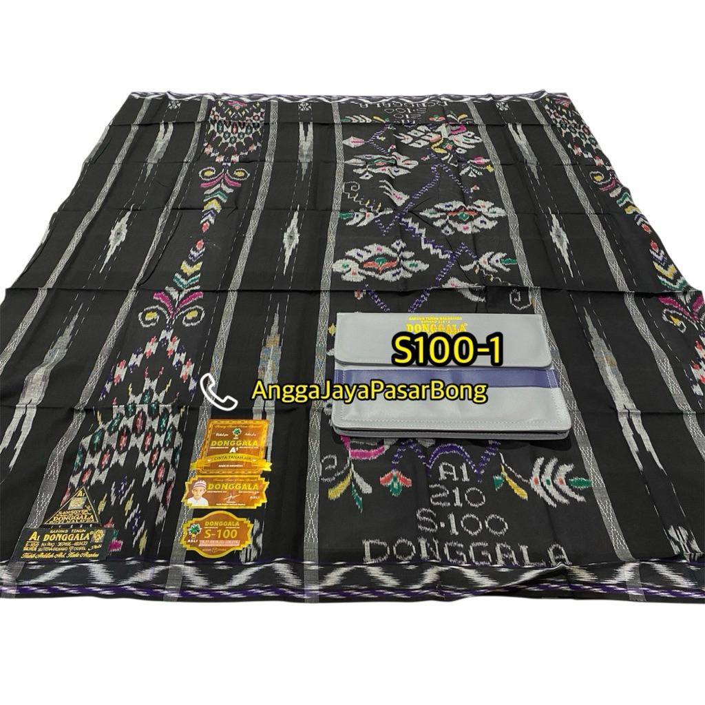 Sarung Tenun Dewasa Donggala Sutra S100 Motif Songket