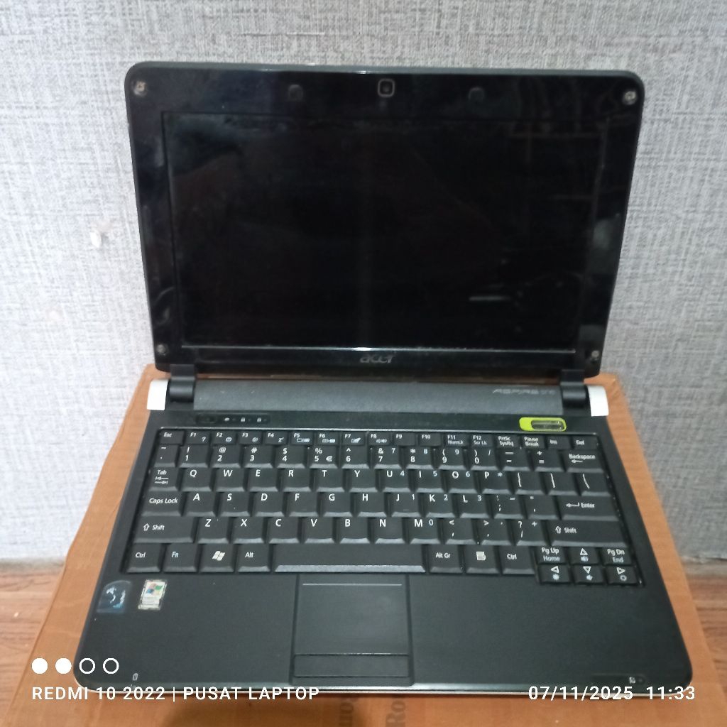 Notebook Acer Aspire KAV10 kondisi mati gambling unit