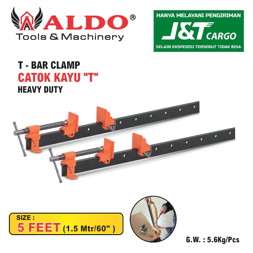 CATOK KAYU "T" HEAVY DUTY - 5 FEET