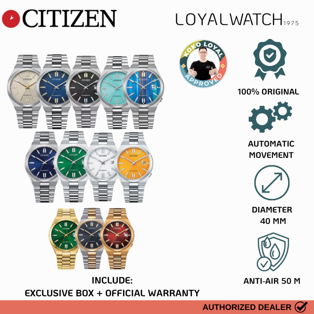 Jam Tangan Citizen Tsuyosa Pria CTZ NJ0150 CTZ NJ0151 CTZ NJ0153 CTZ NJ0152 CTZ NJ0154 Stainless Ste