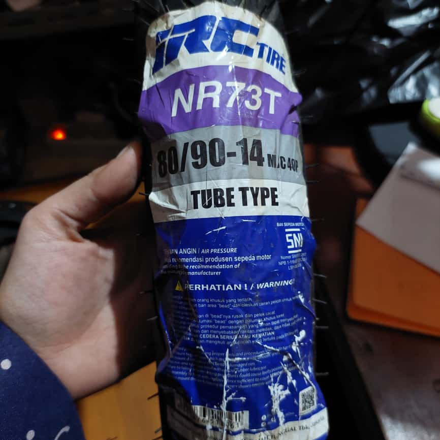 (IRC NR73T) Ban Luar IRC NR73T 80/90/14 Tube Type Ban Luar RIng 14 Non Tubeless