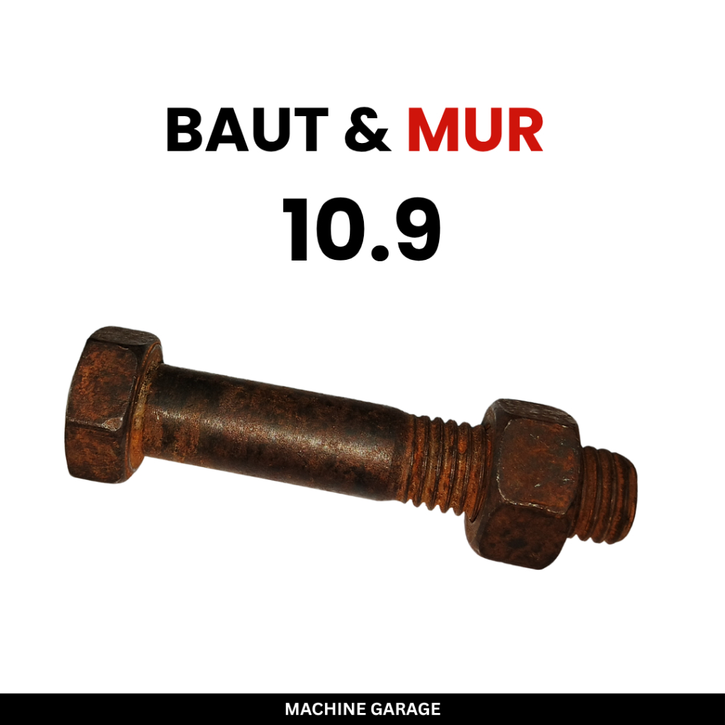 Baut dan mur baja grade 10.9