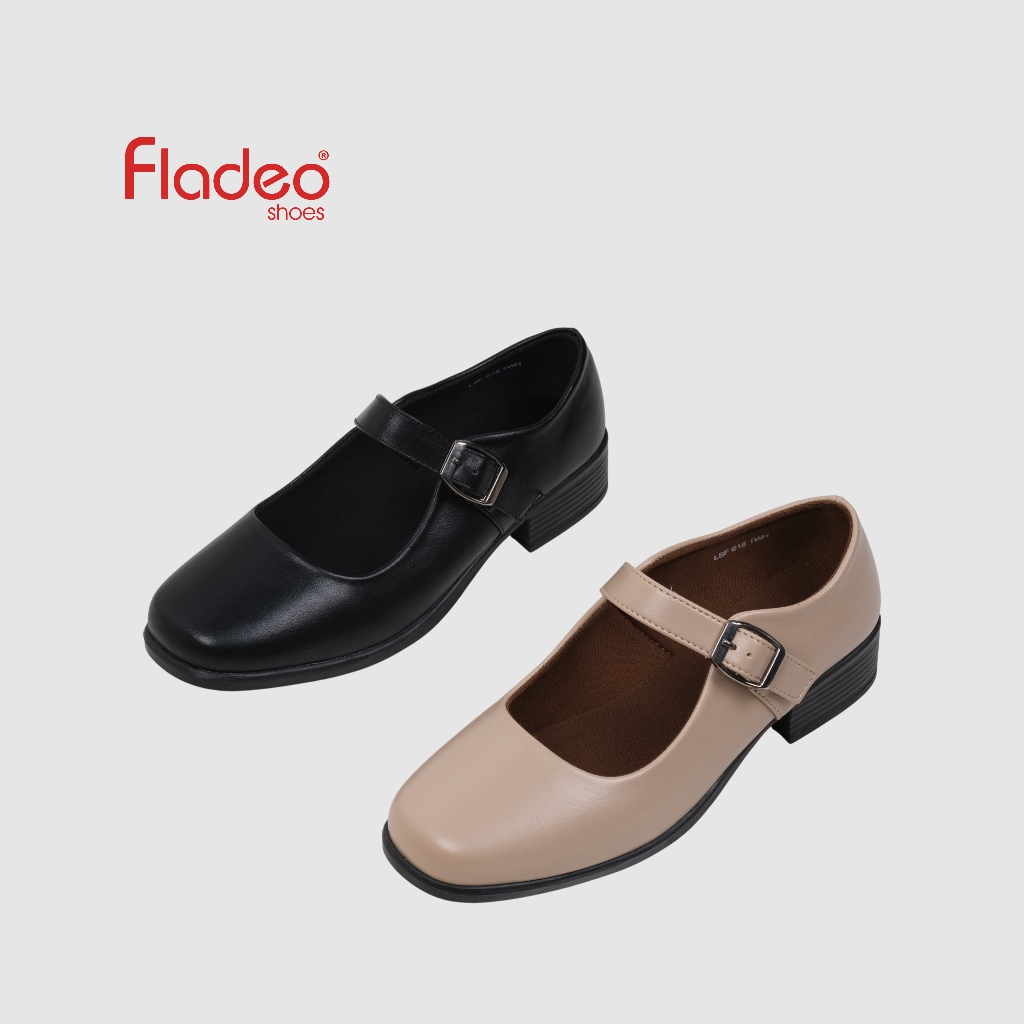 Fladeo K25/LSF618-1WH/Sepatu Pantofel Wanita [ Formal Shoes ]