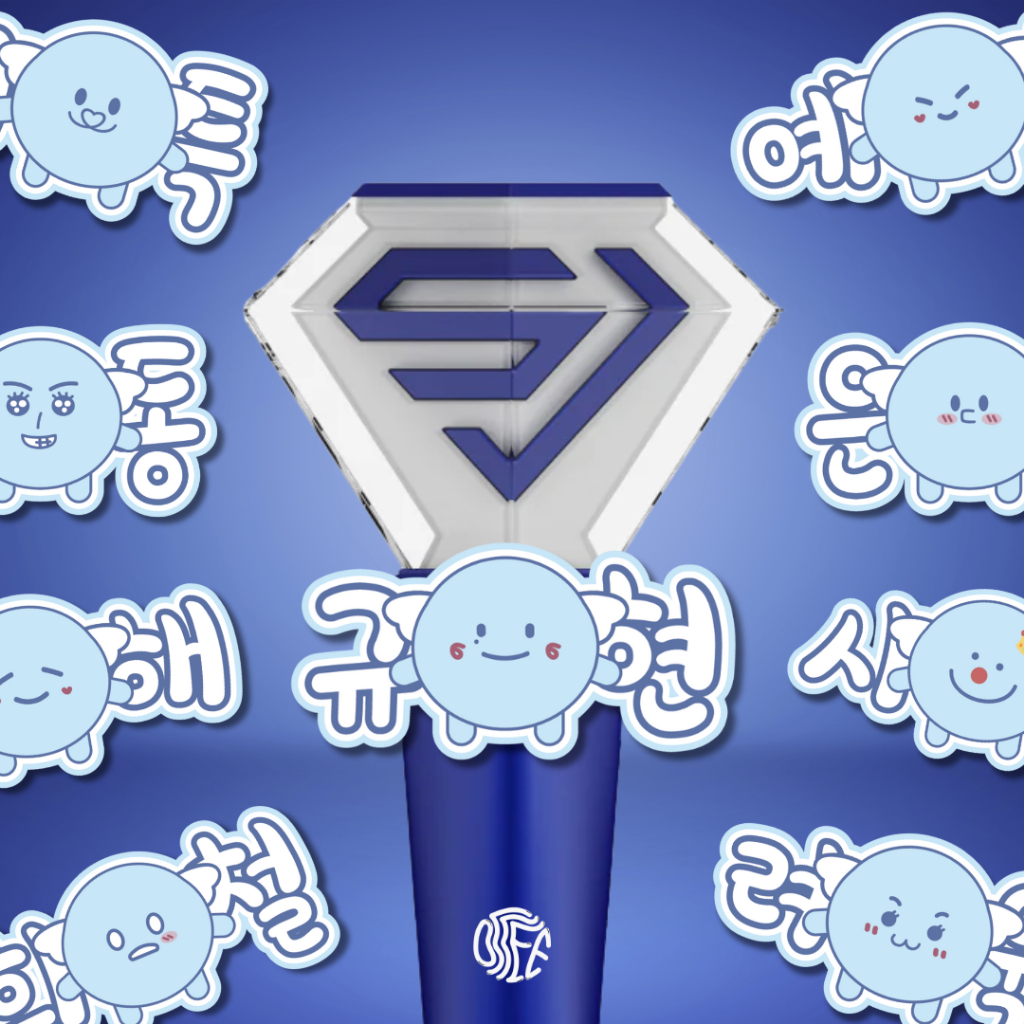 [READY] Lightstick Deco Name Tag Hiasan Aksesoris Waterproof K-Pop SUPER JUNIOR Freebies 2025 Leeteu