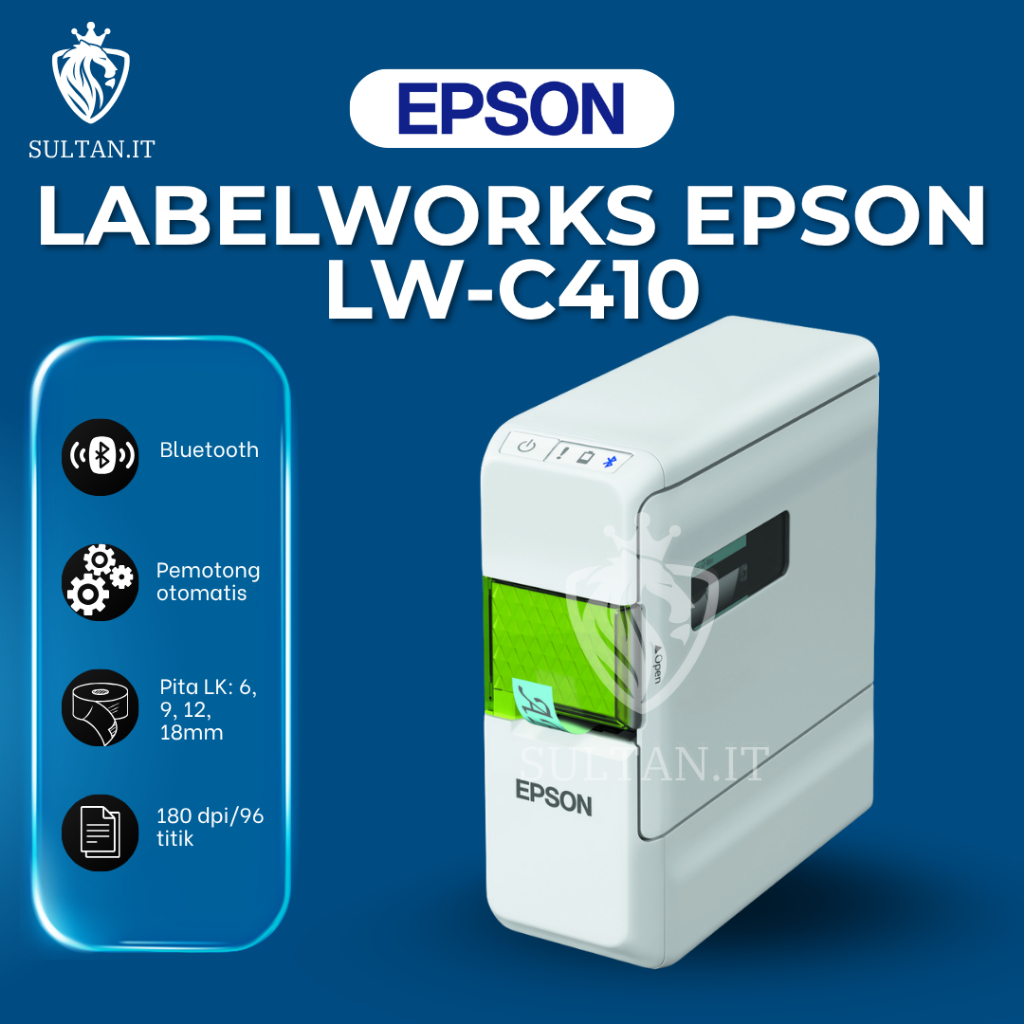 Epson Printer Label LW-C410 / Epson LabelWorks Lw C410 Portable Barcode Sticker Label Printer - Ios 