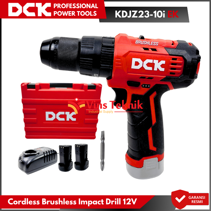 Cordless Impact Drill Mesin Bor Tembok 12V DCK KDJZ23-10i KDJZ2310