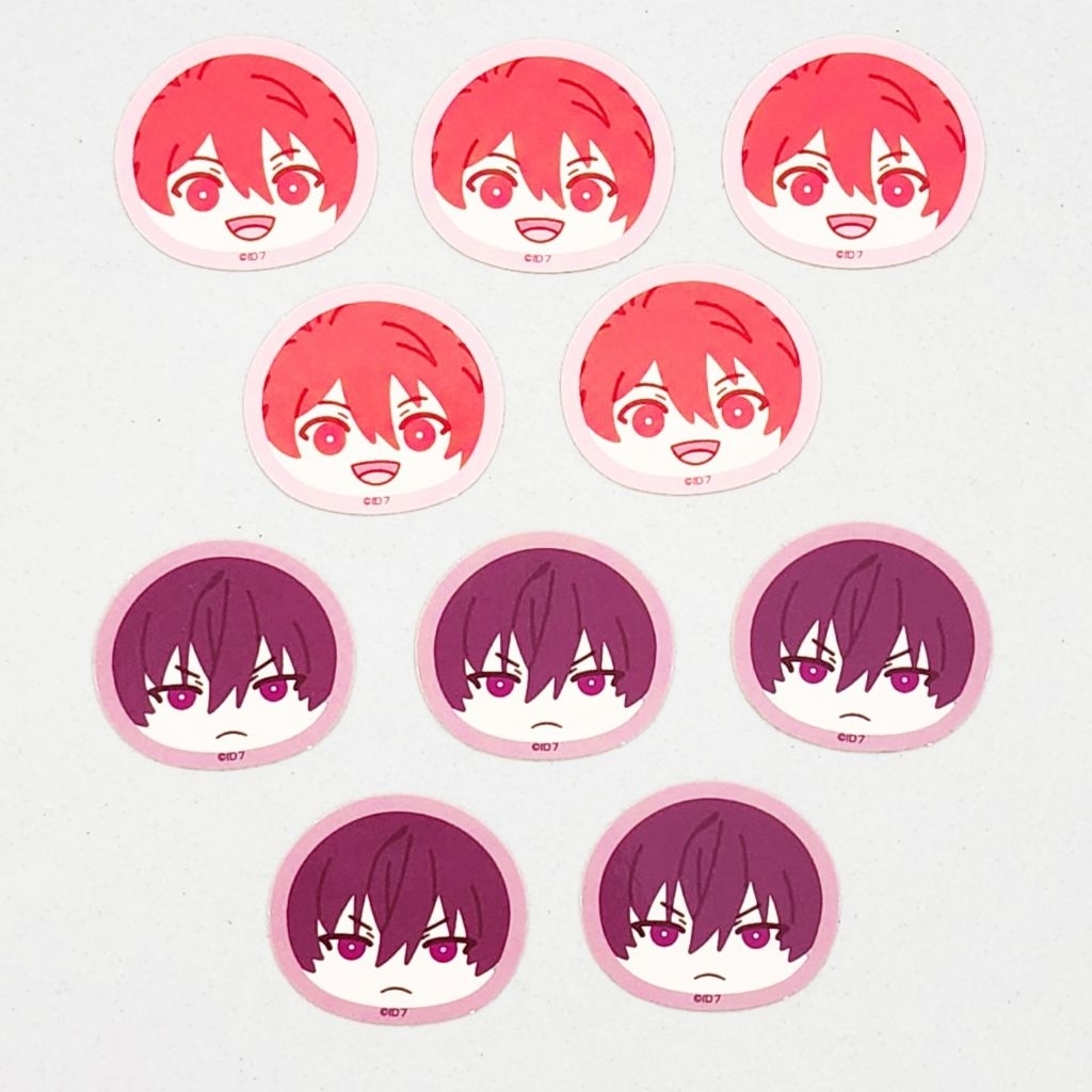 [SET] Idolish7 Mini Omanjuu Sticker - Riku & Toma