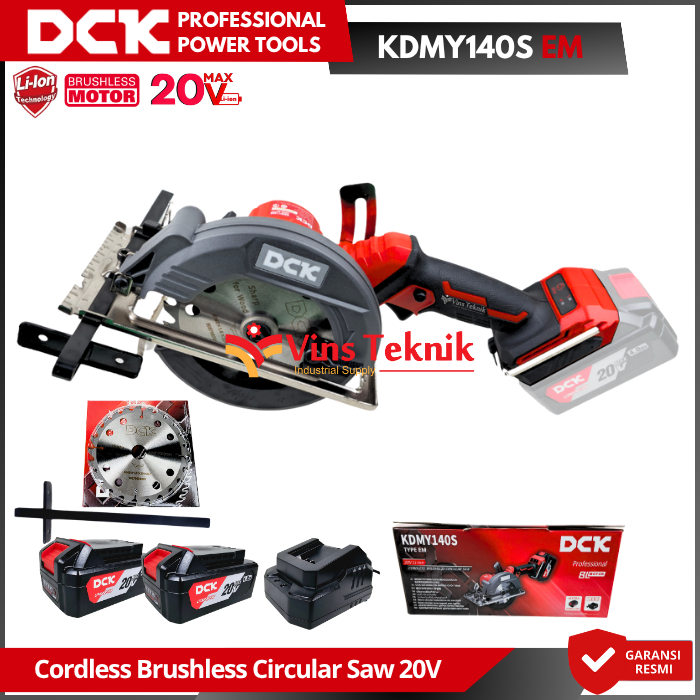 DCK Brushles Circular Saw Mesin Gergaji kayu KDMY140S