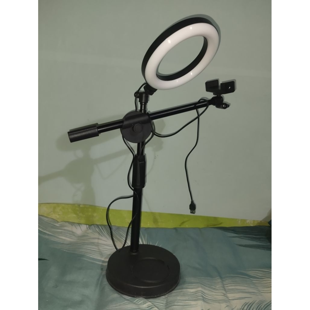 Tripod || Stand Holder || Stand HP + Lampu Tripod (Ring Light)