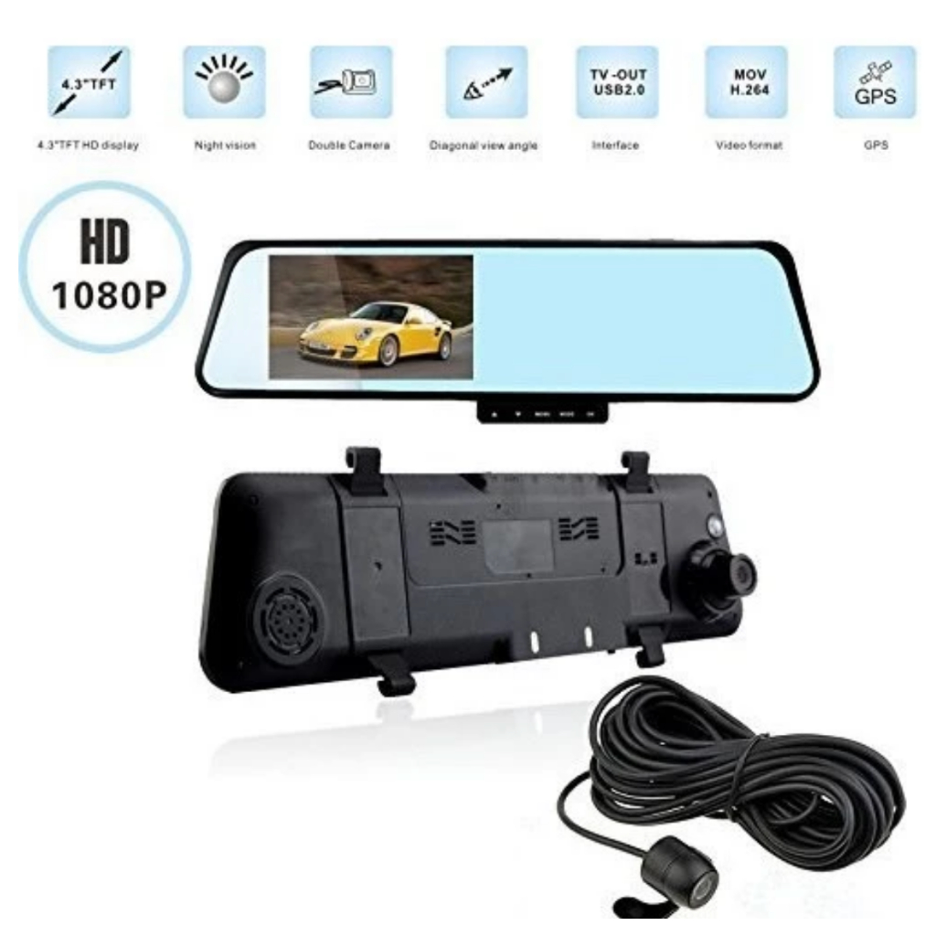 VEHICLE BLACKBOX DVR - SPION TENGAH MOBIL PLUS CAMERA FULL HD 1080P
