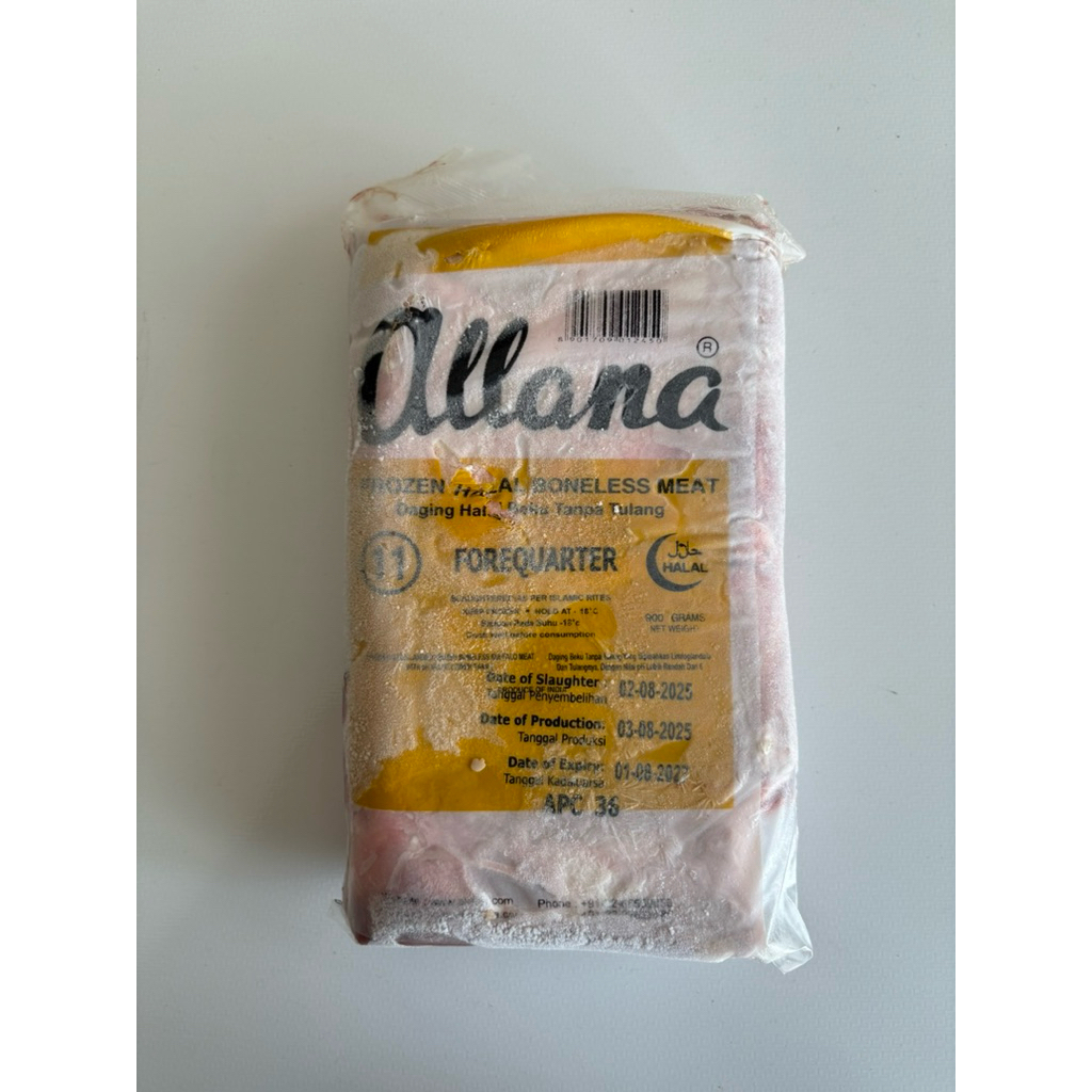 Daging Beku Allana - Daging Rendang/Rawon 900 gram