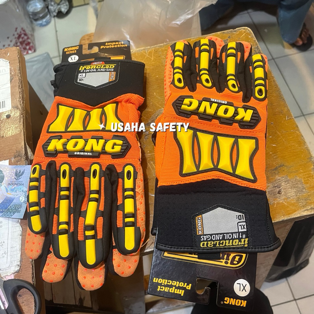 Safety Gloves Impact Ironclad KONG / Sarung Tangan Kong Ironclad Asli Terbaru