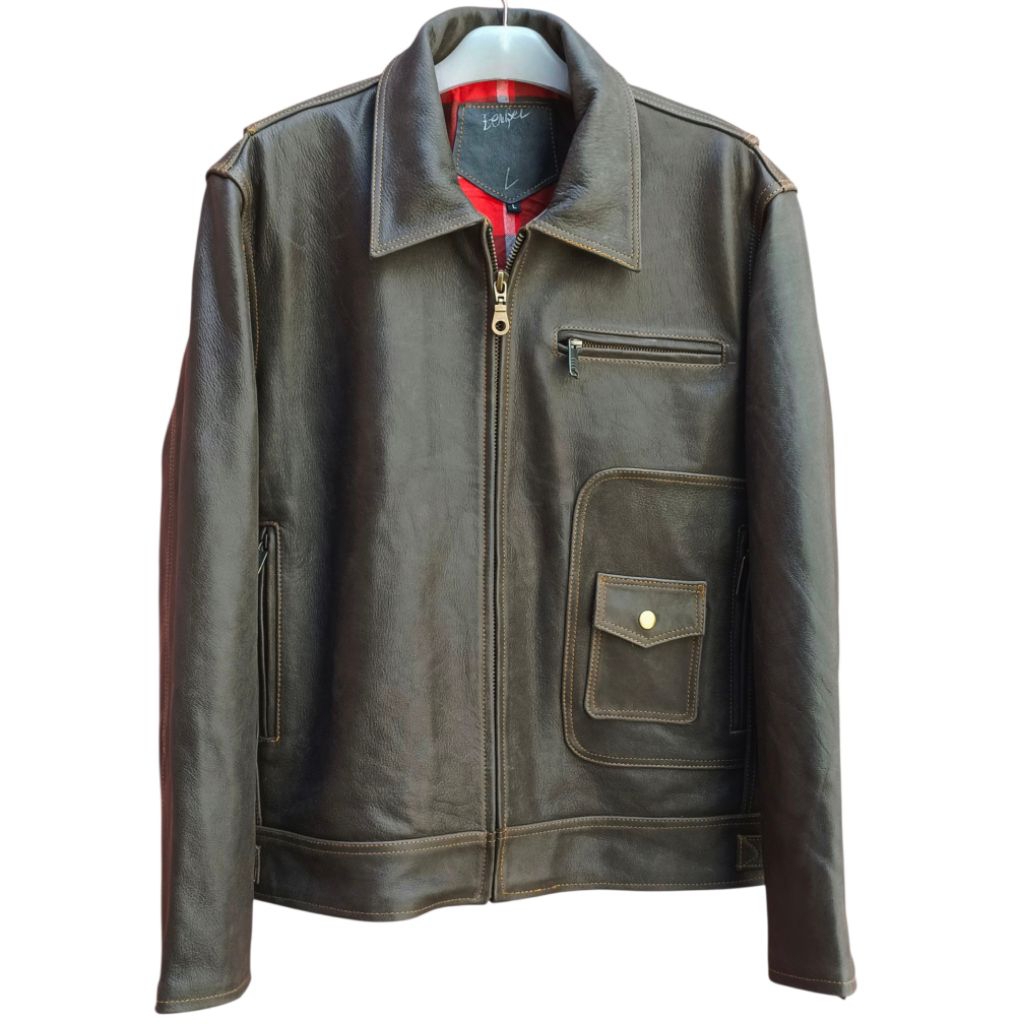 jacket kulit model cafe racer