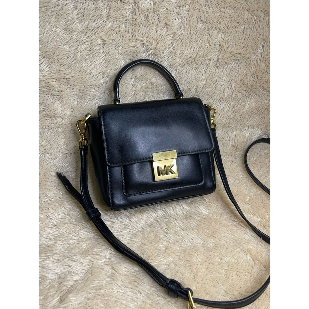 Tas MK michael kors FULTON EAST WEST bag big logo kulit asli kulas