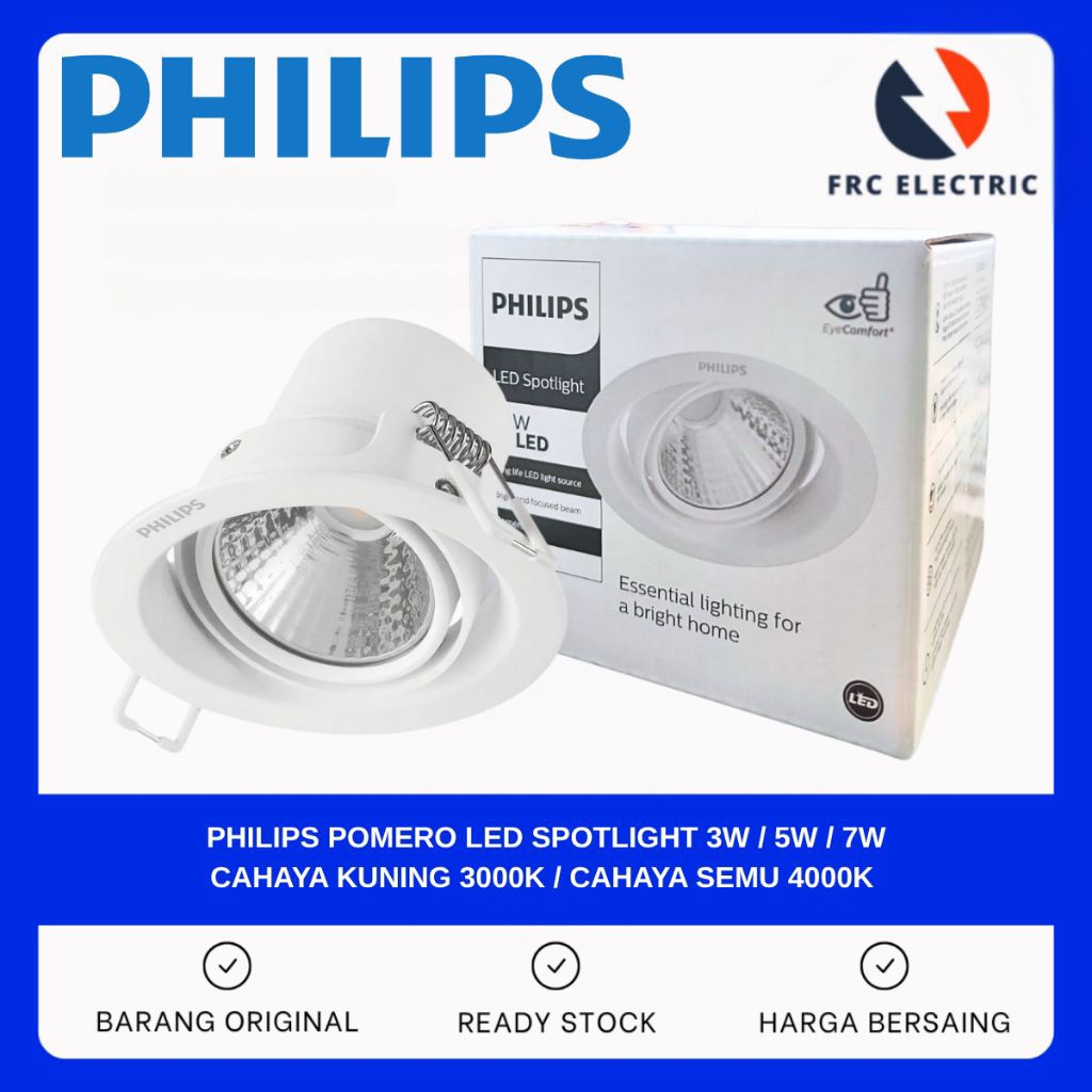 LAMPU LED - LAMPU DOWNLIGHT PLAFON - LAMPU LED RUMAH - DOWNLIGHT PHILIPS -  LAMPU SLIM DOWNLIGHT SPO